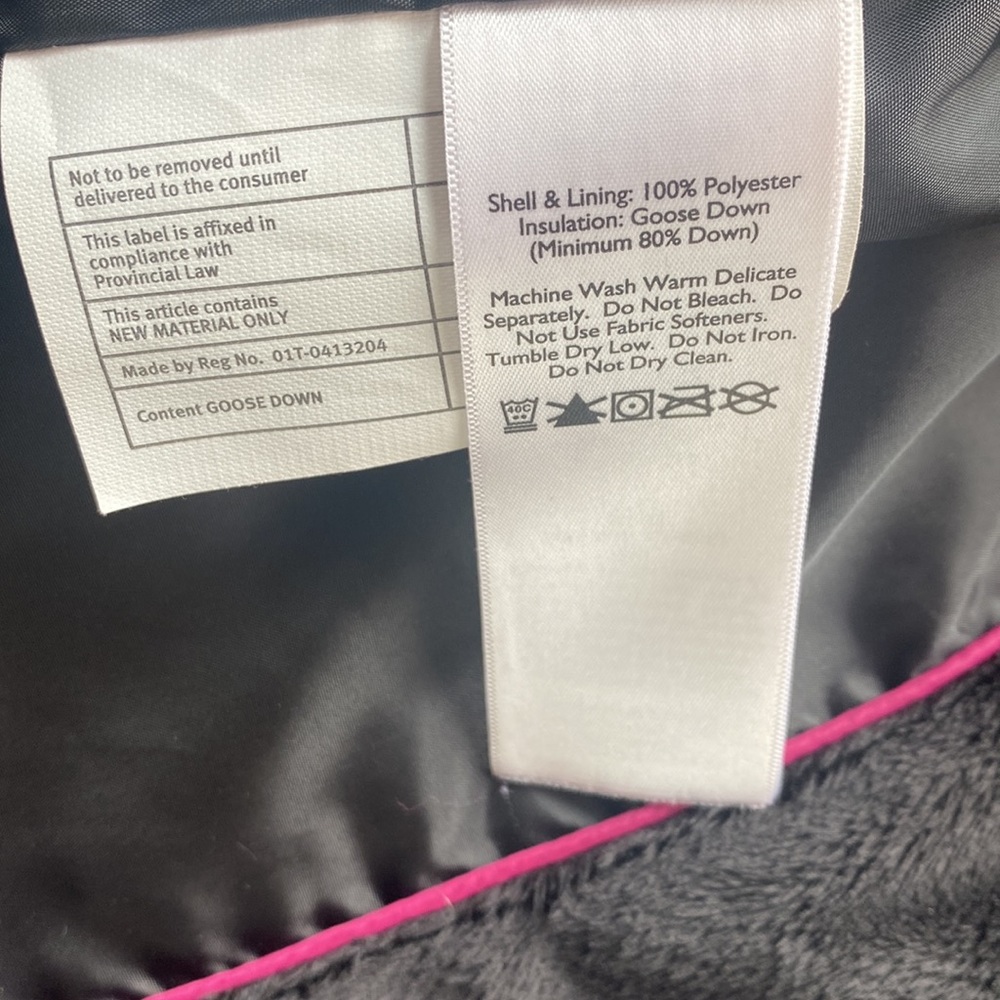 Eddie Bauer black goose down puffer jacket. - Picture 12 of 14
